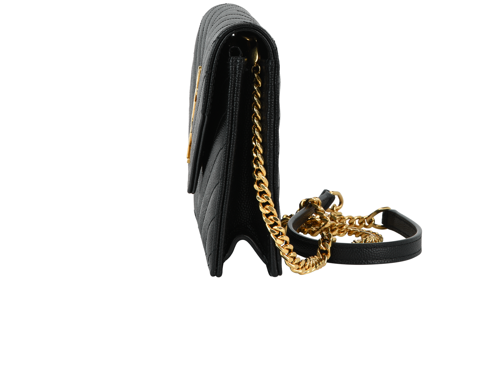 Cassandra Envelope WOC, &pound;610, Handbags, Black, Leather, Bottom view